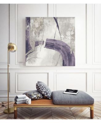 20" x 20" Ink I Lavender Version Museum Mounted Canvas Print