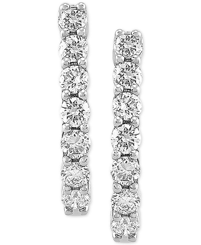 Forever Grown Diamonds Lab Created Diamond Small Hoop Earrings (5/8 ct