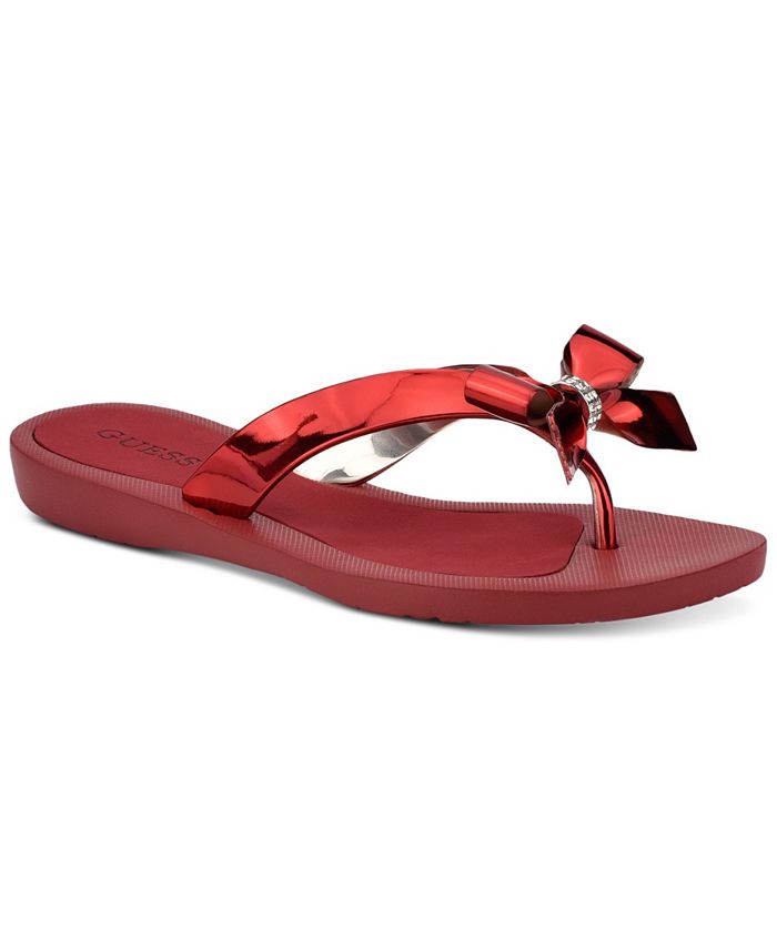 GUESS Tutu Bow Flip Flops & Reviews - Sandals - Shoes - Macy's