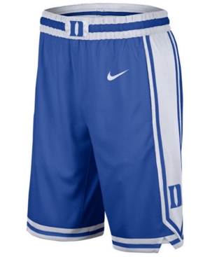 Nike Men's Duke Blue Devils Replica Basketball Road Shorts In Royalblue/white