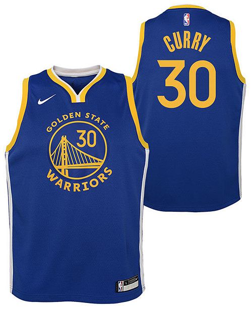 Nike Big Boys Stephen Curry Golden State Warriors Icon Swingman