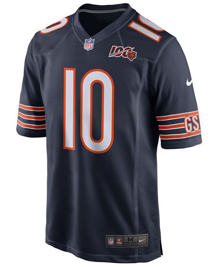 Nike Men's Chicago Bears NFL 100th Patch Game Jersey - Macy's