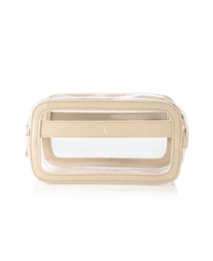 Cathy's Concepts Personalized Large Vegan Leather Travel Cosmetic Case