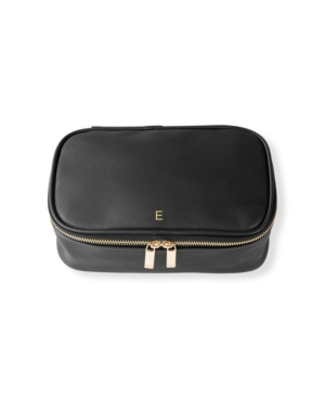 Cathy's Concepts Personalized Large Vegan Leather Travel Jewelry Case