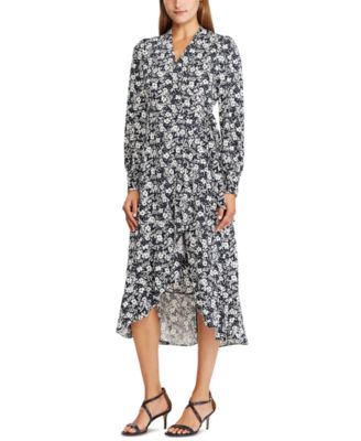 Lauren Ralph Lauren - Long-Sleeve Wrap Dress