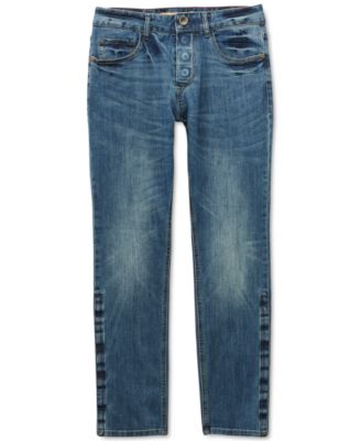 Seven7 - Men's Belmore Slim Straight-Fit Power Stretch Jeans with Magnetic Fly and Stay-Put Closure