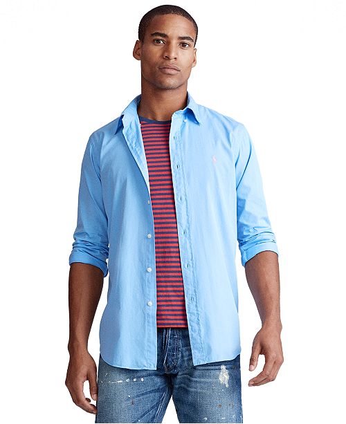 Polo Ralph Lauren Men S Slim Fit Garment Dyed Twill Shirt