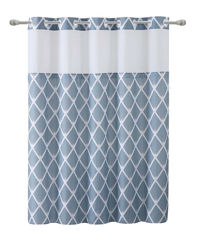 Hookless Diamond Shower Curtain with Peva Liner Macy's