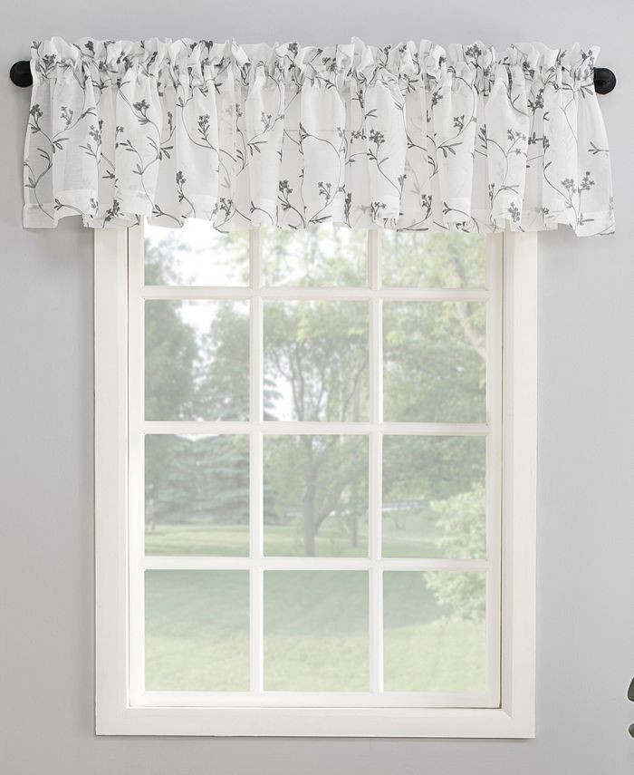 Sheer shop window valances