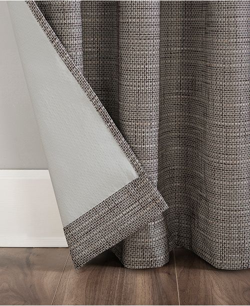 Sun Zero Kline Burlap Weave 52 X 63 Thermal Blackout Curtain