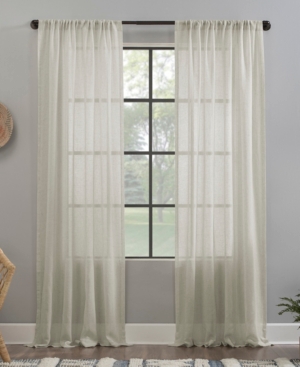 CLEAN WINDOW CRUSHED TEXTURE 52" X 84" ANTI-DUST SHEER CURTAIN PANEL