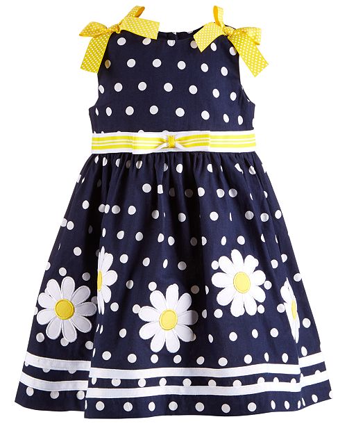 Blueberi Boulevard Baby Girls Dot Print Daisy Dress Reviews All