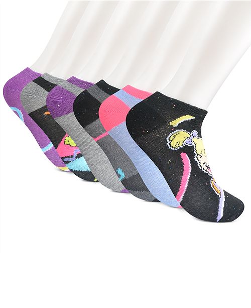 Planet Sox Women S 6 Pk Nick Rewind Rugrats Love The 80s No Show