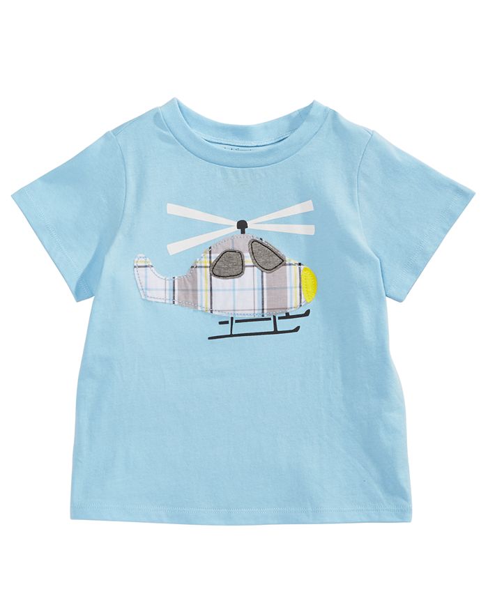 First Impressions Toddler Boys Helicopter-Print Cotton T-Shirt, Created ...