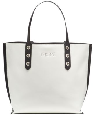 macys leather tote