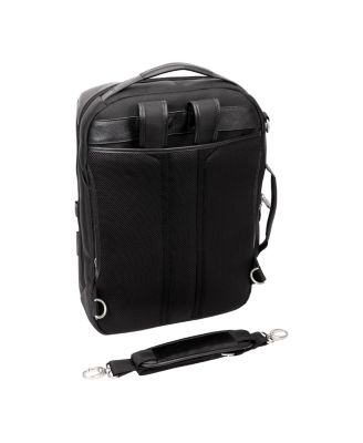 East Side 17" Nylon 2-In-1 Laptop Tablet Convertible Travel Backpack Cross-Body