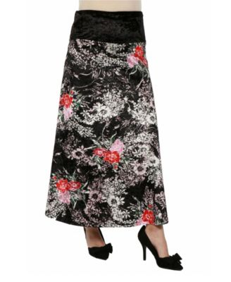 black maternity maxi skirt