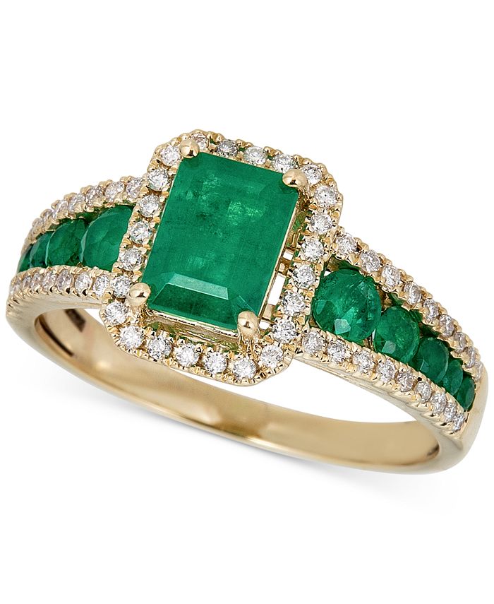 Macy's discount emerald ring