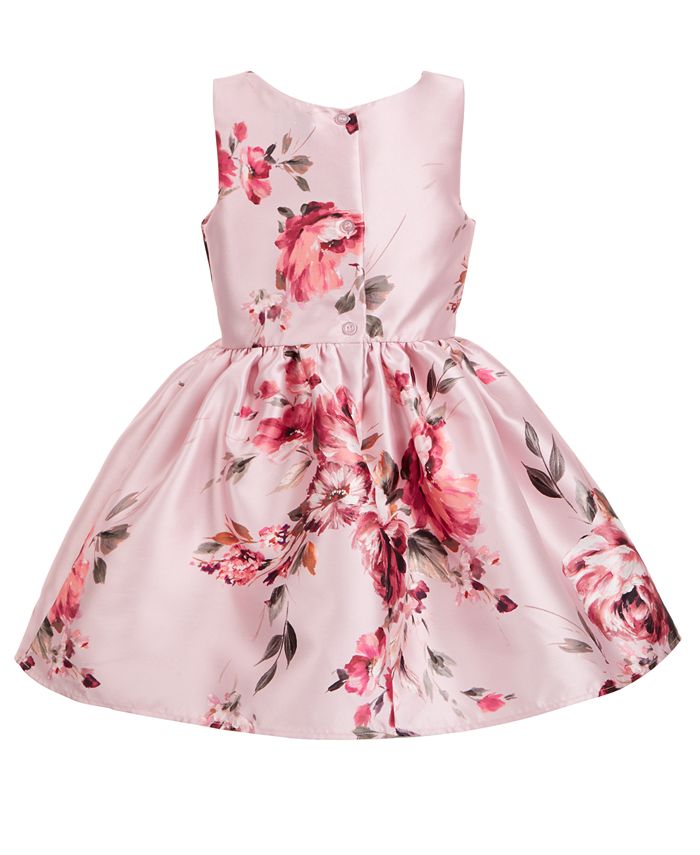 Pink & Violet Little Girls Mikado Bow Dress - Macy's