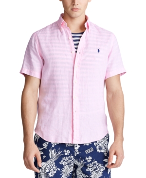 UPC 882921028383 product image for Polo Ralph Lauren Men's Short-Sleeve Linen Button-Up | upcitemdb.com