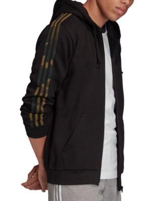 adidas 3 stripe hoodie mens