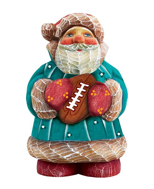 G Debrekht Football Santa Figurine Reviews All Holiday Lane