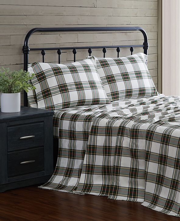 London Fog 4Piece Flannel King Sheet Set & Reviews Sheets
