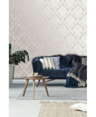 Graham & Brown - Milan Damask Taupe and Gold Wallpaper