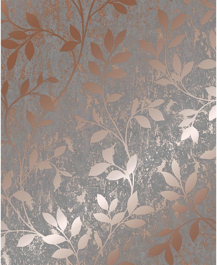 Graham & Brown - Milan Trail Silver and Grey Wallpaper
