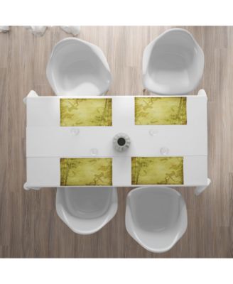 Ambesonne Bamboo Place Mats, Set of 4