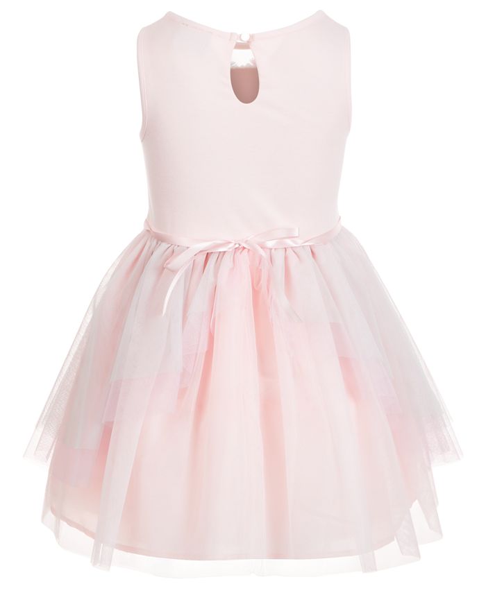 Pink & Violet Little Girls Sequin Bunny Dress - Macy's