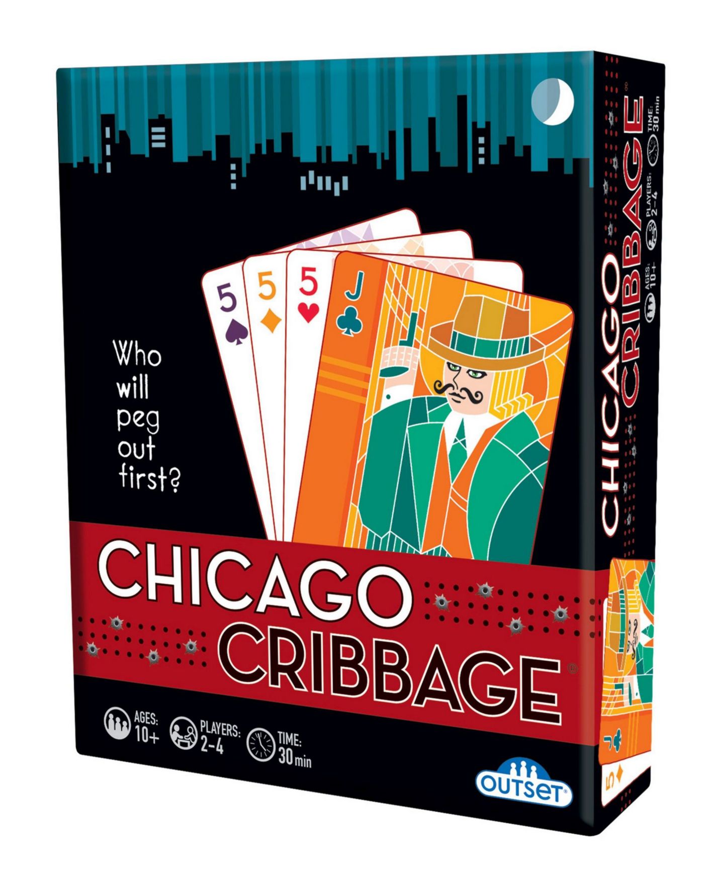 Детская игрушка MasterPieces Puzzles Outset Media Chicago Cribbage Game - Who Will Peg Out First — фото 1
