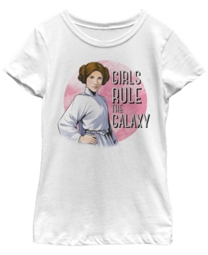 Fifth Sun Star Wars Big Girl's Princess Leia Girls Rule The Galaxy Short Sleeve T-Shirt