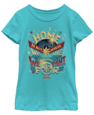 girls captain marvel shirt