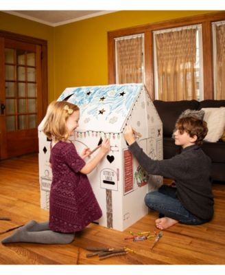 Holiday Cottage Cardboard Playhouse