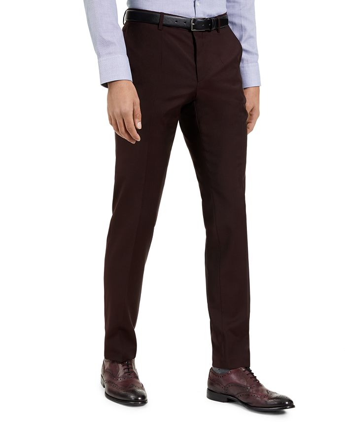 Red dress pants macy's shop