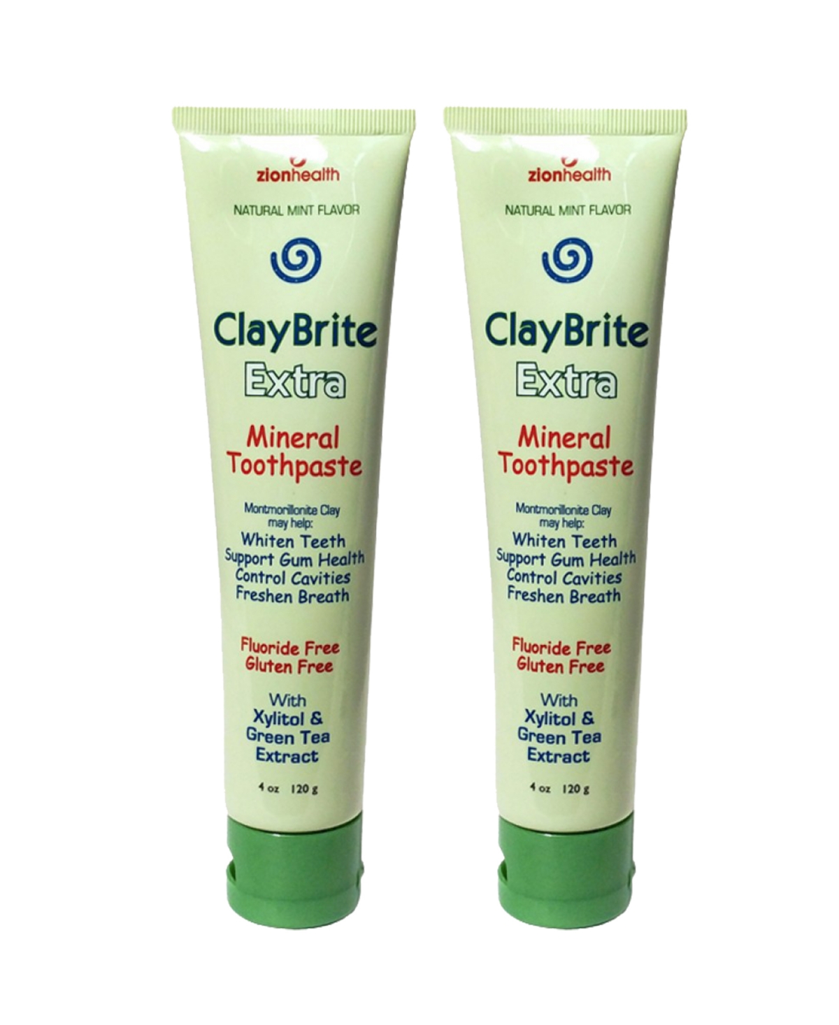 Claybrite Extra Toothpaste Set of 2 Pack, 8oz