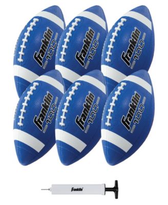 Junior Rubber Football Set - 6 Pack - Inflation Pump Included