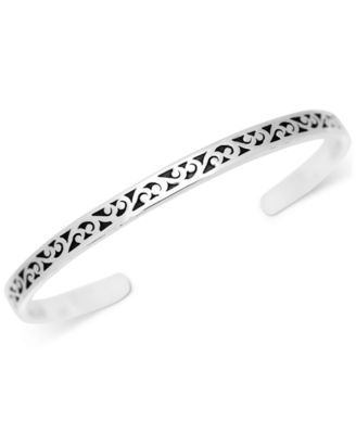 Lois Hill - Filigree Cuff Bracelet in Sterling Silver