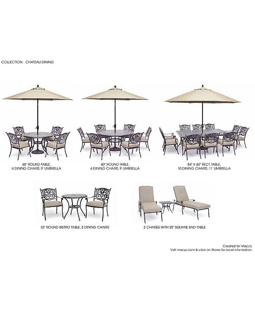 Furniture Chateau Outdoor Dining Collection Created For Macy S