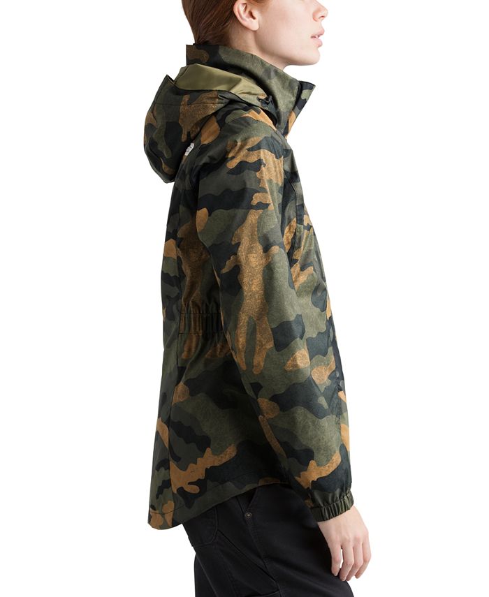 The North Face Outlet: nylon jacket with camouflage print - Blue