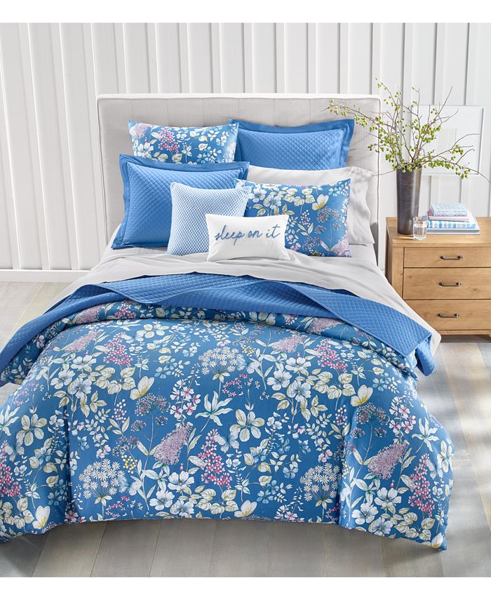 Charter Club Meadow Cotton 300Thread Count 3Pc. Full/Queen Duvet