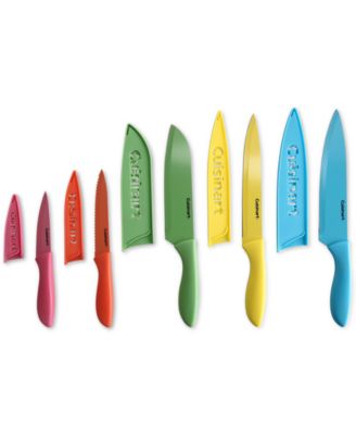 10-Pc. Ceramic-Coated Cutlery Set with Blade Guards