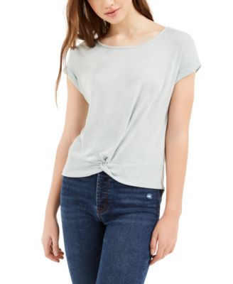Pink Rose - Juniors' Twisted Dolman T-Shirt
