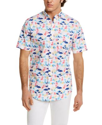 Club Room - Men's Crane-Print Shirt