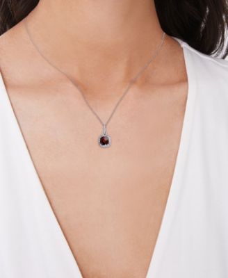 Blue Topaz (3-1/10 ct. t.w.) & Diamond Accent Sterling Silver 18 Pendant Necklace and Stud Earrings Set