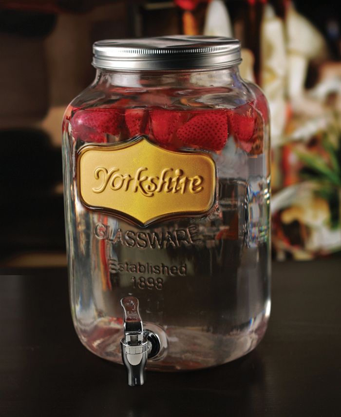 Circle Glass Yorkshire Beverage Dispenser, 2 Gal Macy's