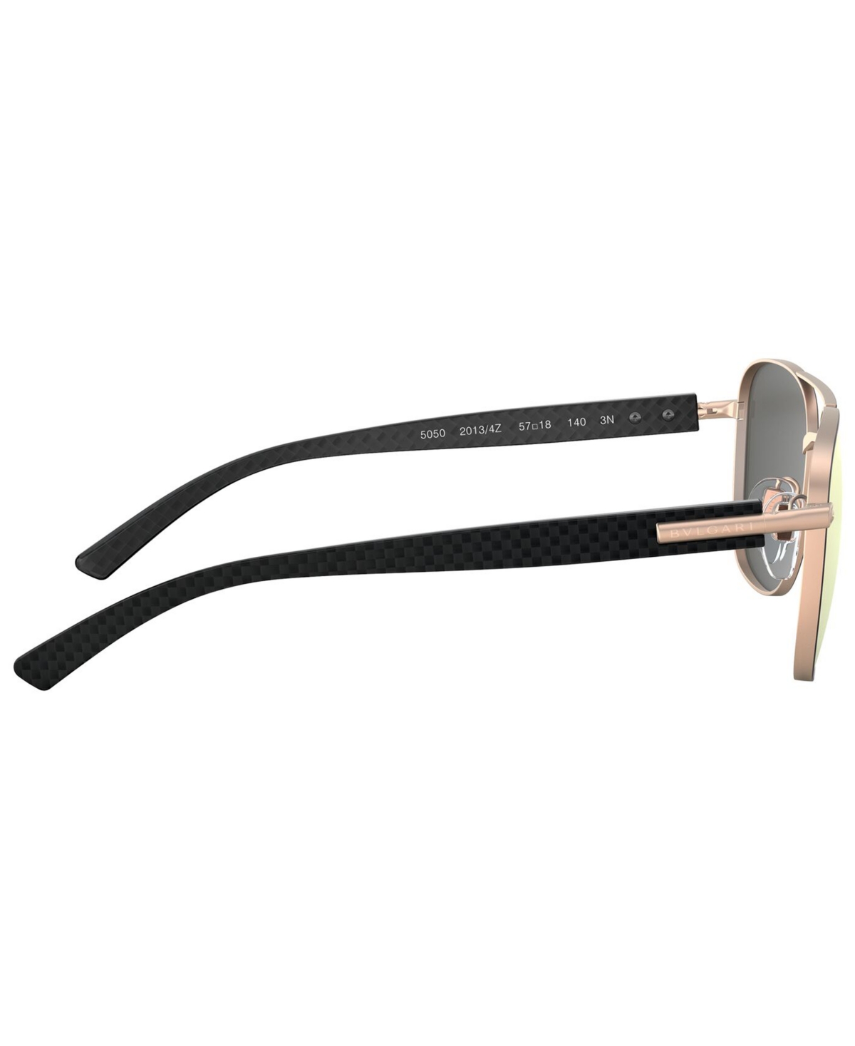Shop Bvlgari Men's Sunglasses In Matte Black,matte Pink Gold,grey Mirror