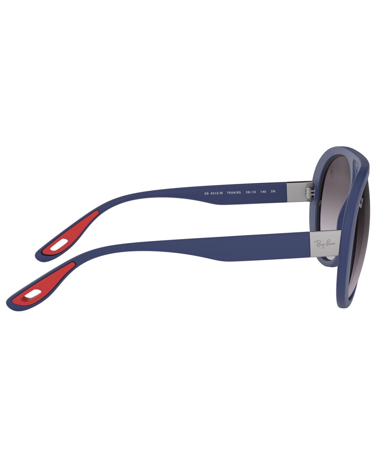 Ray Ban Rb4310m Scuderia Ferrari Collection Sunglasses Blue Frame Grey Lenses 58-16 In Matte Dark Blue,light Grey Gradient Dark