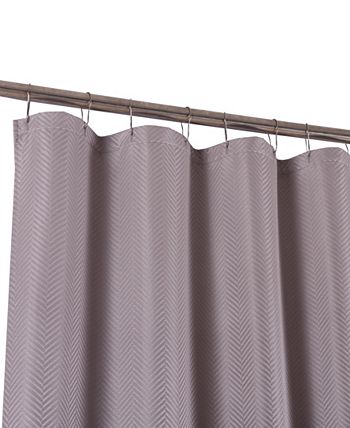 Ellen Tracy Latona Shower Curtain, Crate And Barrel Pebble Matelasse White Shower Curtain